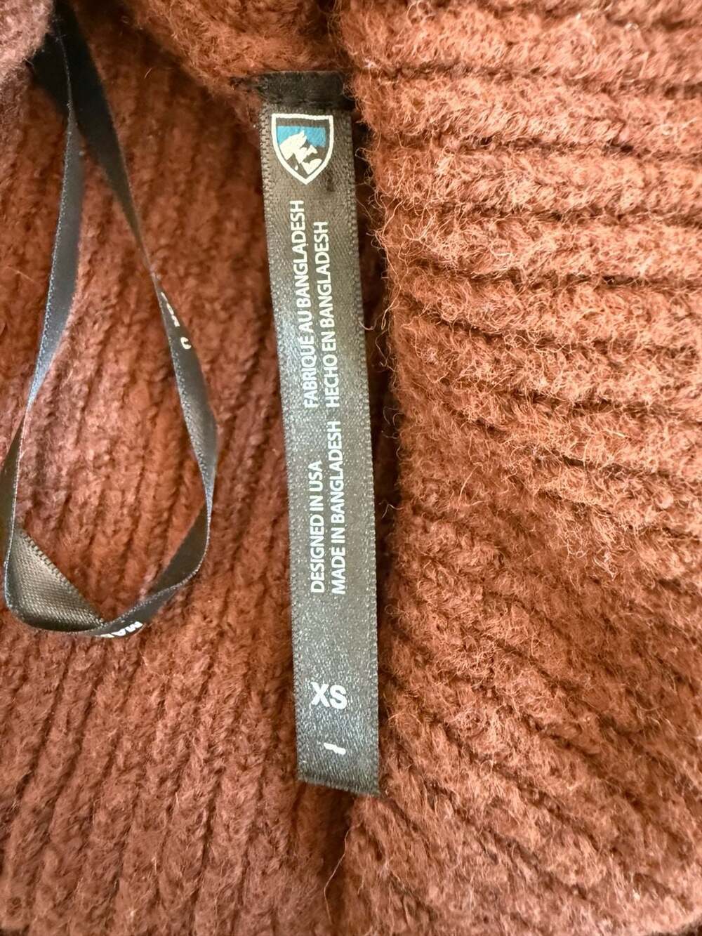 KÜHL Women's XS Brown Waffle Knit Turtleneck Sweater Style 4411 - Picture 3 of 9